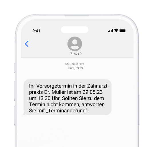 SMS Messaging Healthcare Terminerinnerung